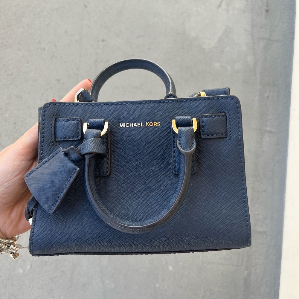 Michael Kors Navy Blur Minibag /Cross body bag